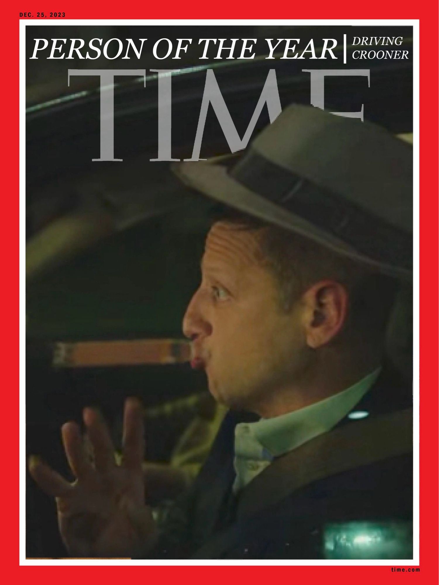 A TIME magazine Person of the Year cover for the Driving Crooner