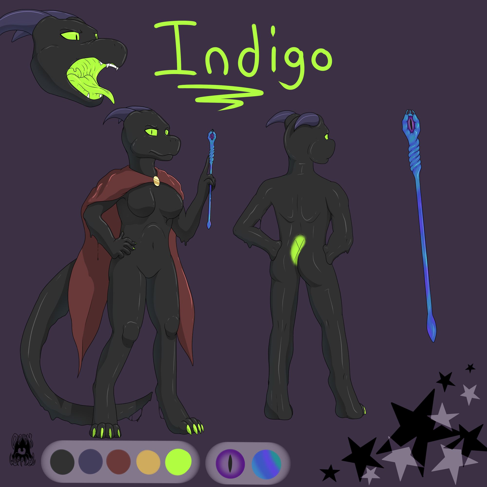 reference sheet of Indigo