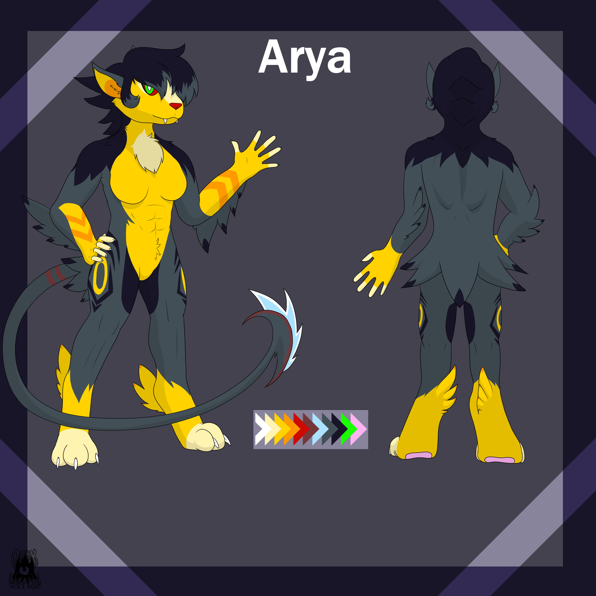 Anthro Ref sheet of Arya