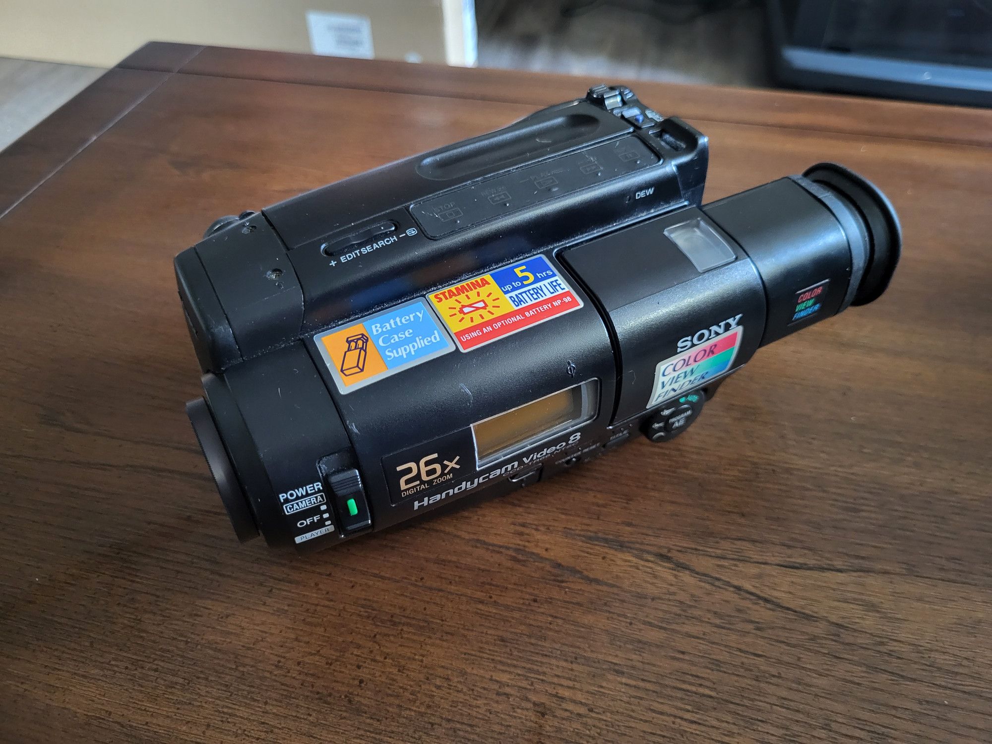 An old Sony camcorder (CCD-TR66)