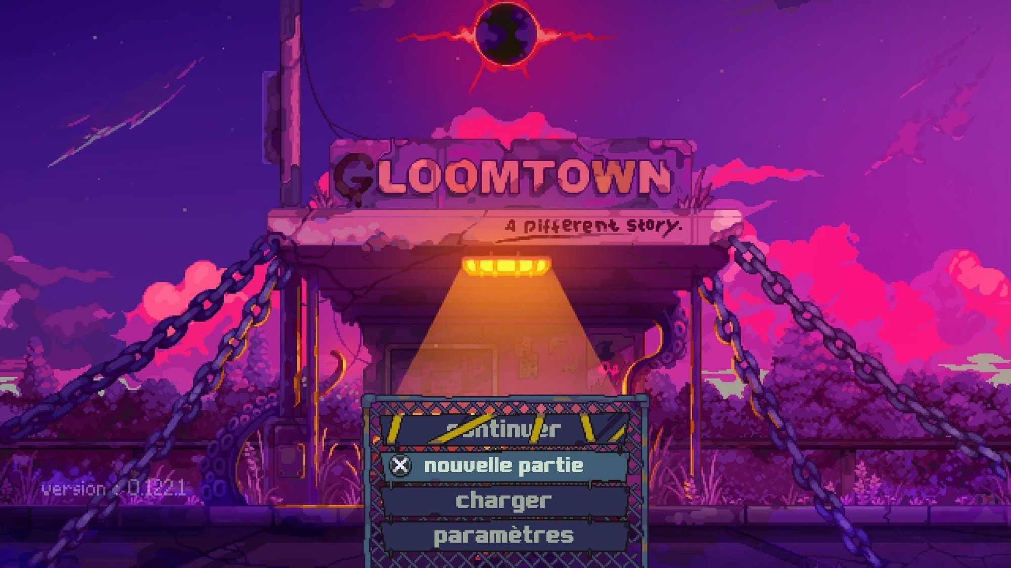 Écran menu de blowntown.