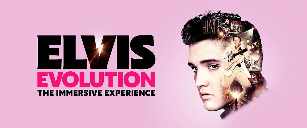 Poster for some Elvis thing that’s happening in London. It’s called Elvis Evolution and I keep seeing posters of it on the underground 