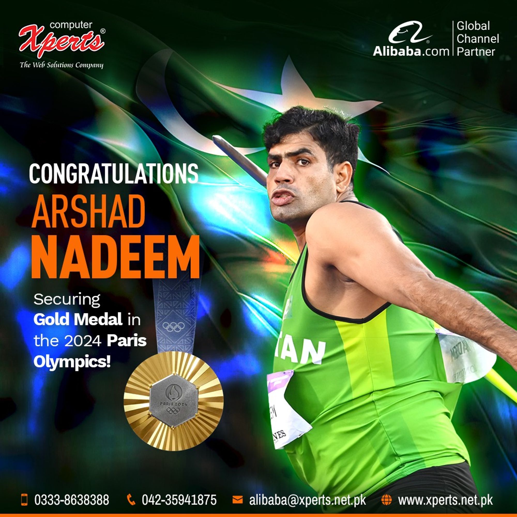 Arshad Nadeem Wins Gold in 2024 Summer Olympics