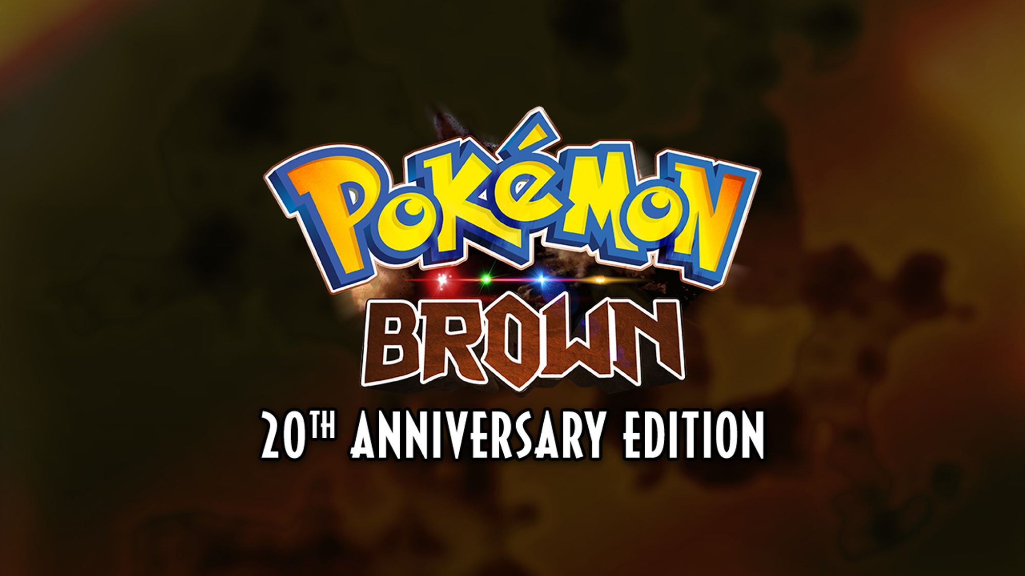 The Pokémon Brown: 20th Anniversary Edition logo.