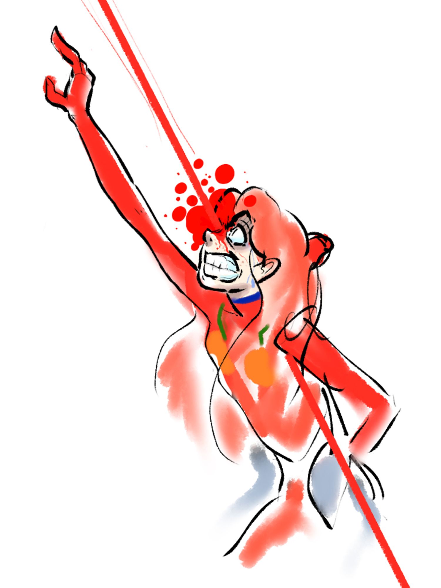 Asuka from that one scene in End of Evangelion.