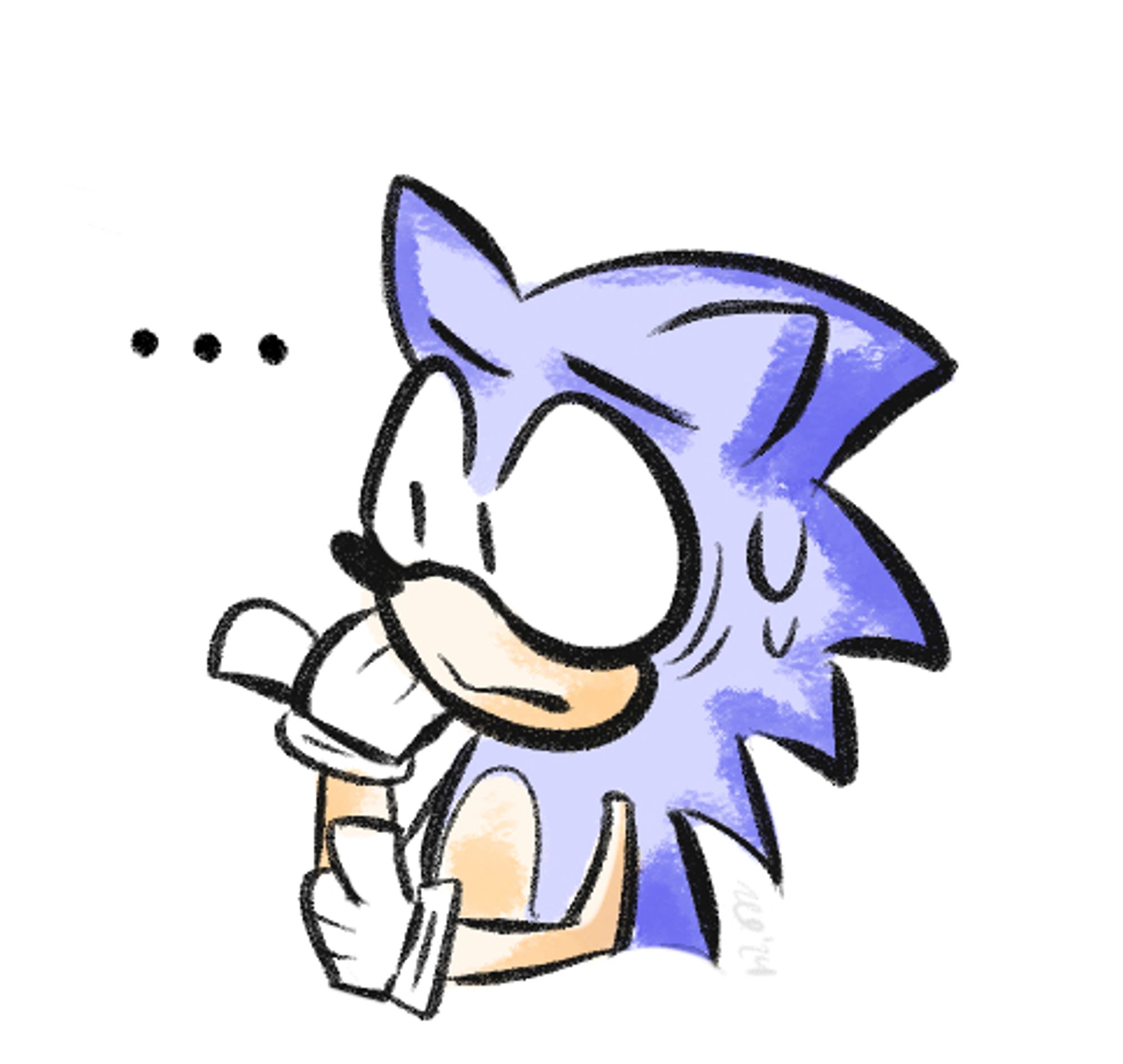 a stressed out Sonic watches