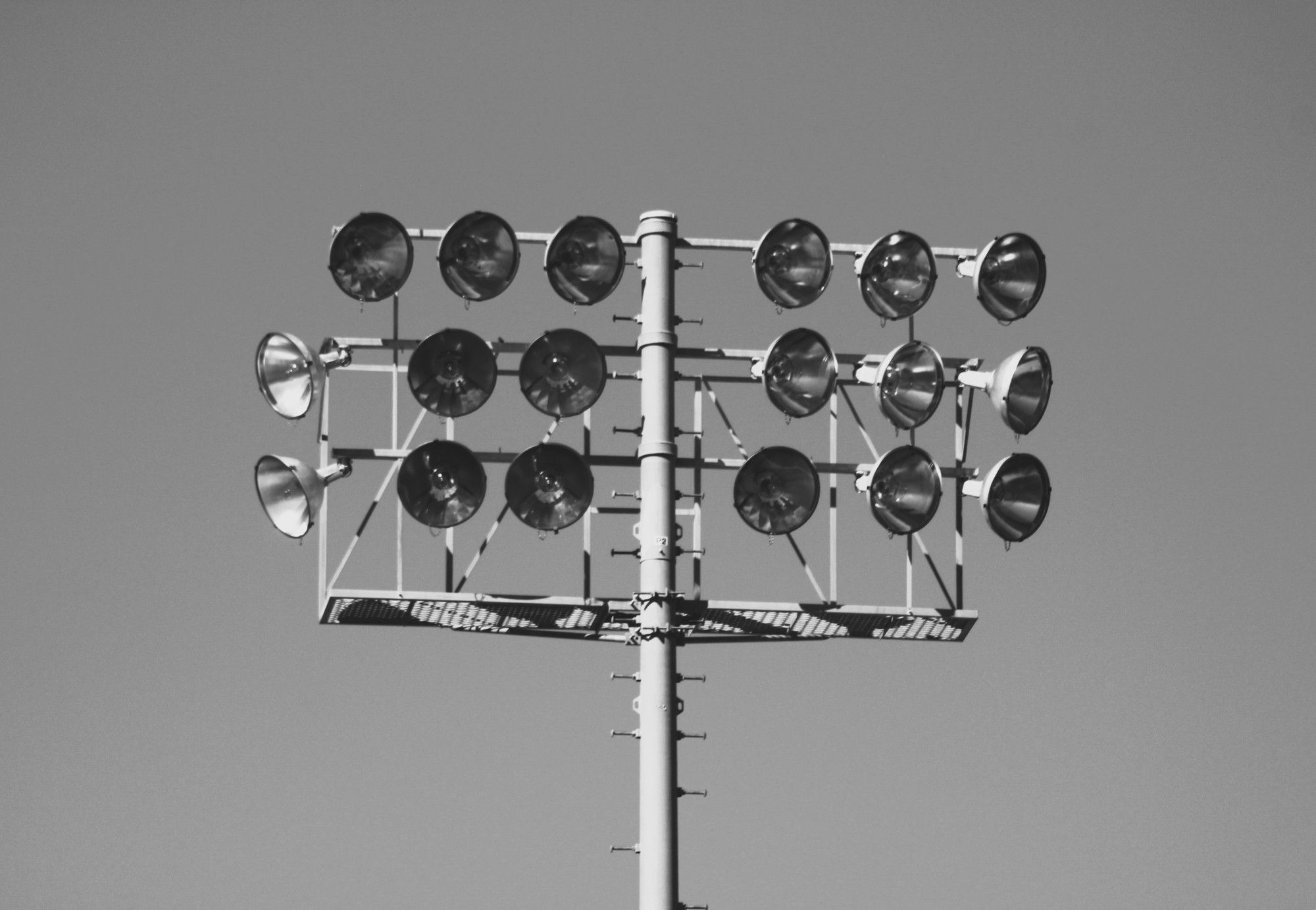 close up of floodlights I