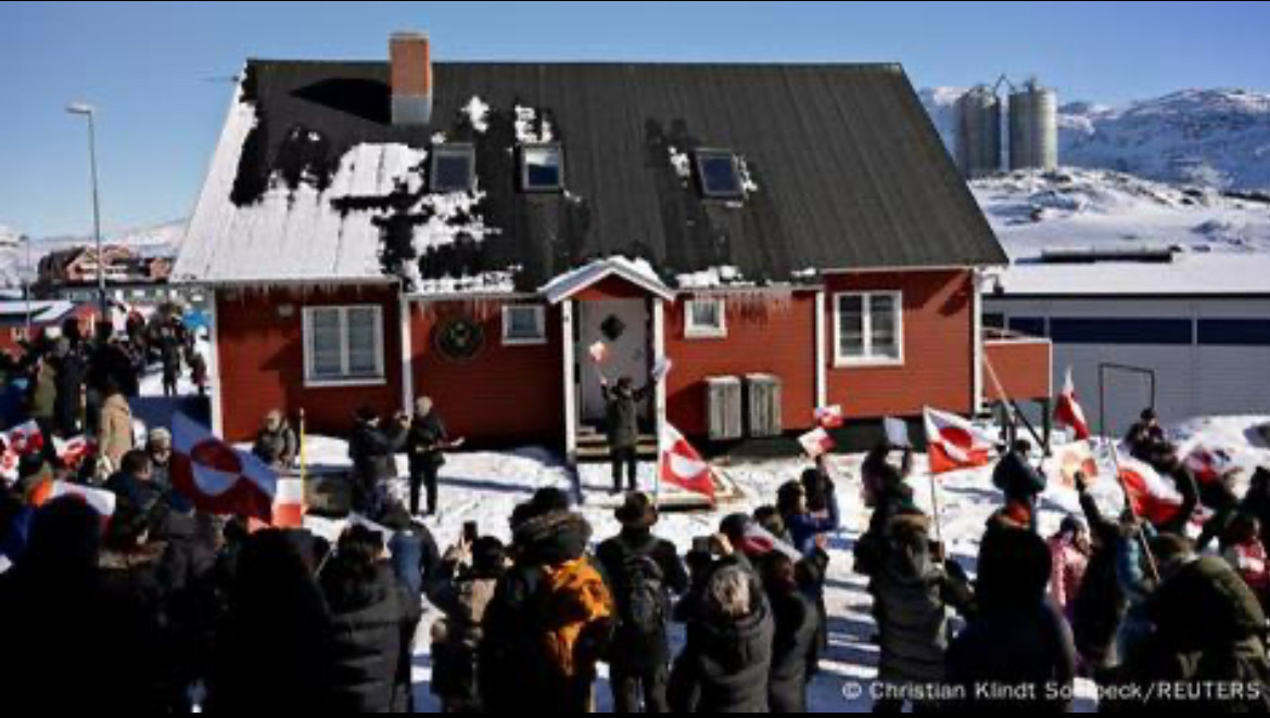 Greenland protesting the US