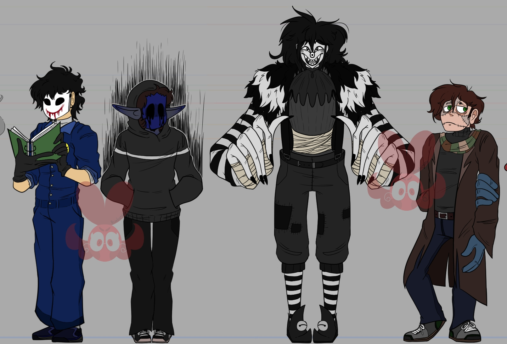 Bloody Painter, Eyeless Jack, Laughing Jack, Liu