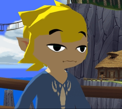 Wind Waker Link just woke up and is already done with today.