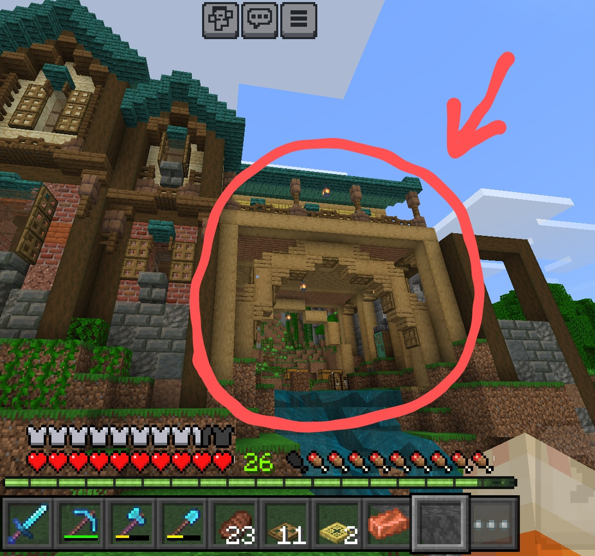 A screenshot of my Minecraft house !