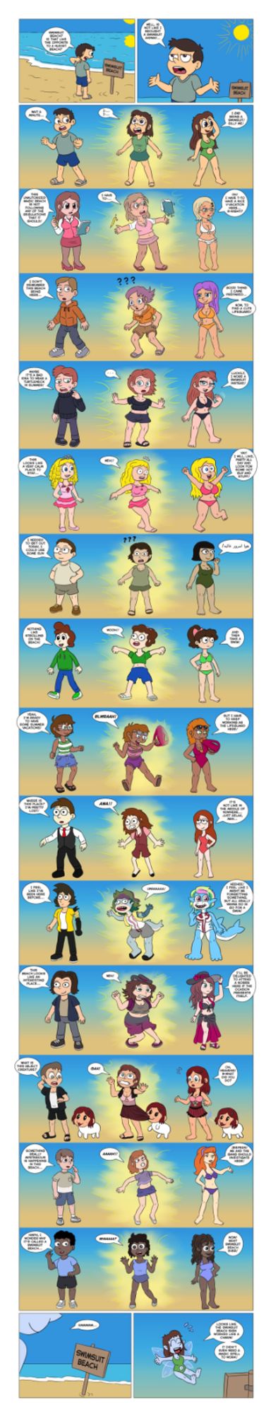 Beach TG TF comic