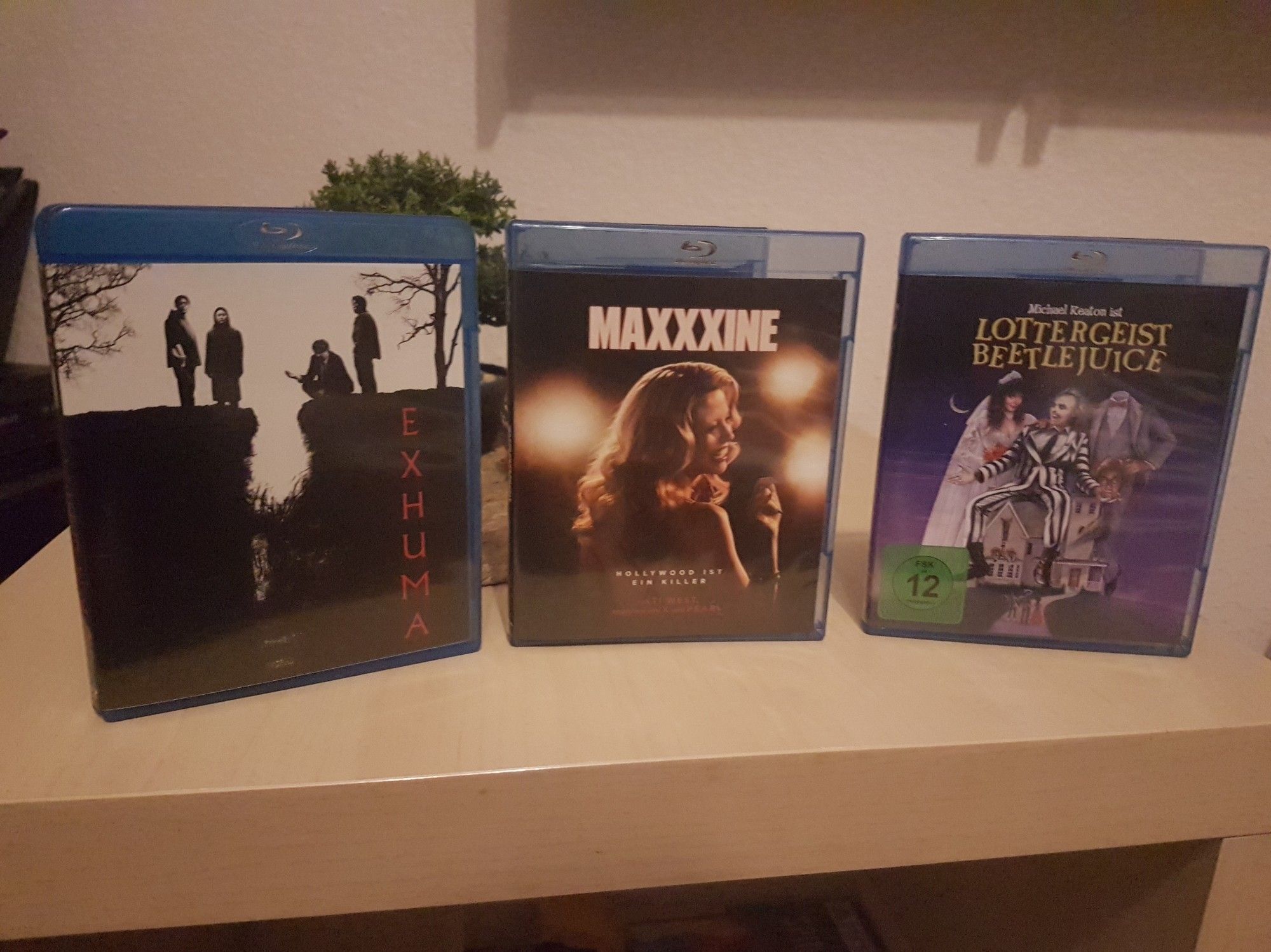 3 Blue Rays 


EXHUMA

MAXXXINE

Lottergeist Beetlejuice