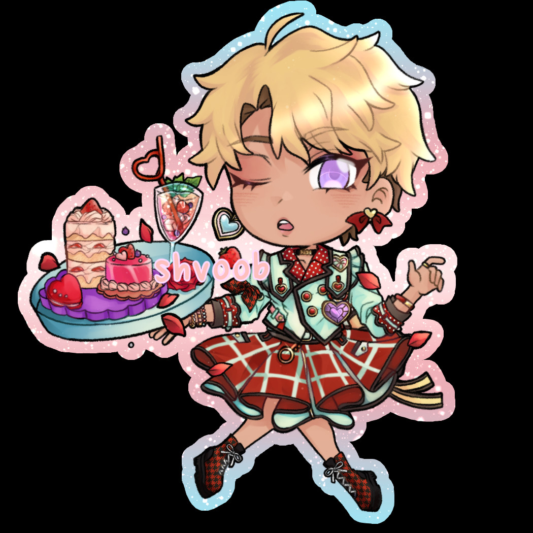 arashi narukami chibi in her made mood outfit