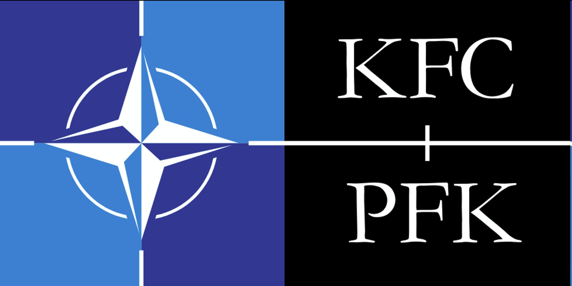 NATO | OTAN logo with KFC | PFK marks