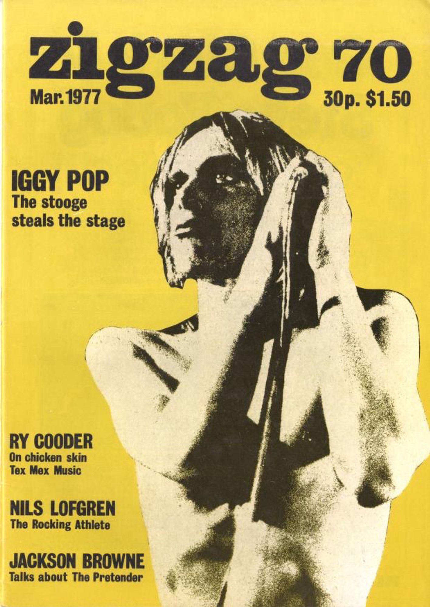 #70, with that iconic black-and-white photo of naked Iggy Pop on the cover against a banana yellow background.