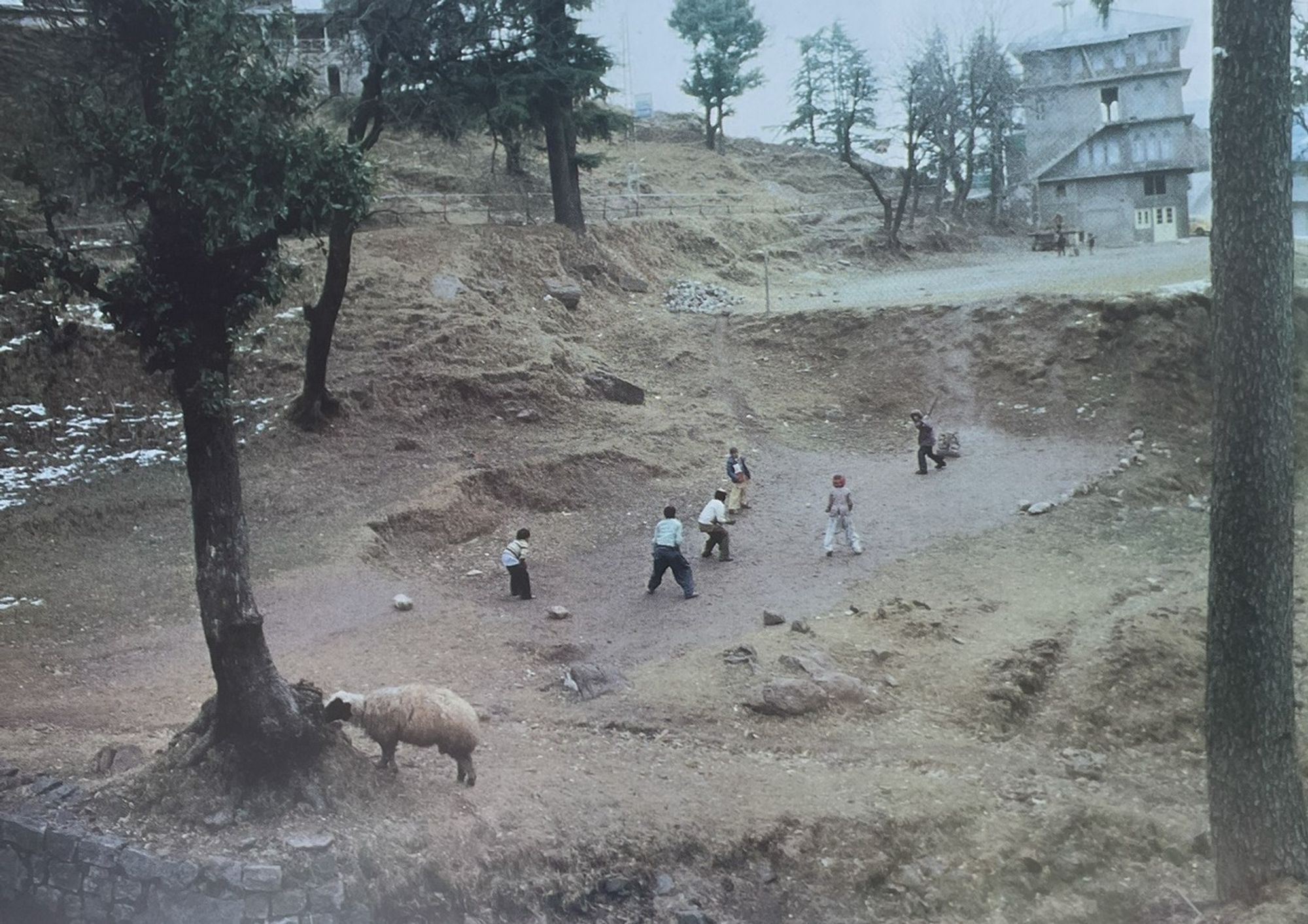 Cricket at Murree in the Himalayan foothills in the early 1980s (Morley Pecker)