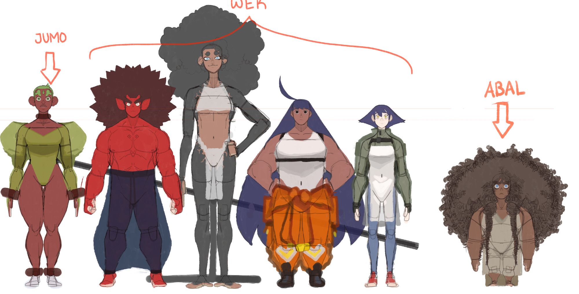 Character Lineup:
Jumo , Delano , Alliyah , Shina , Ica , Abal