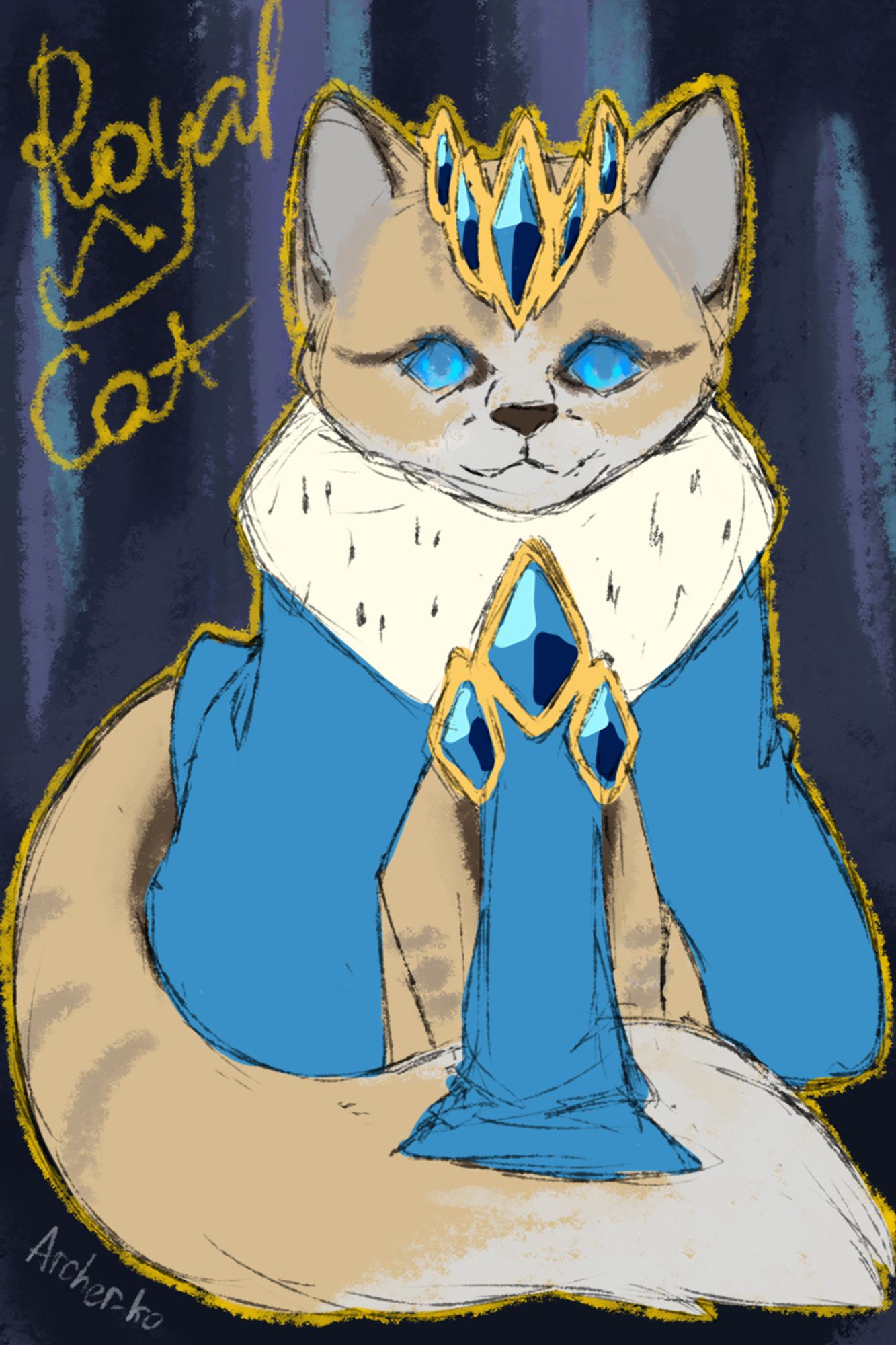 A royal-blooded cat