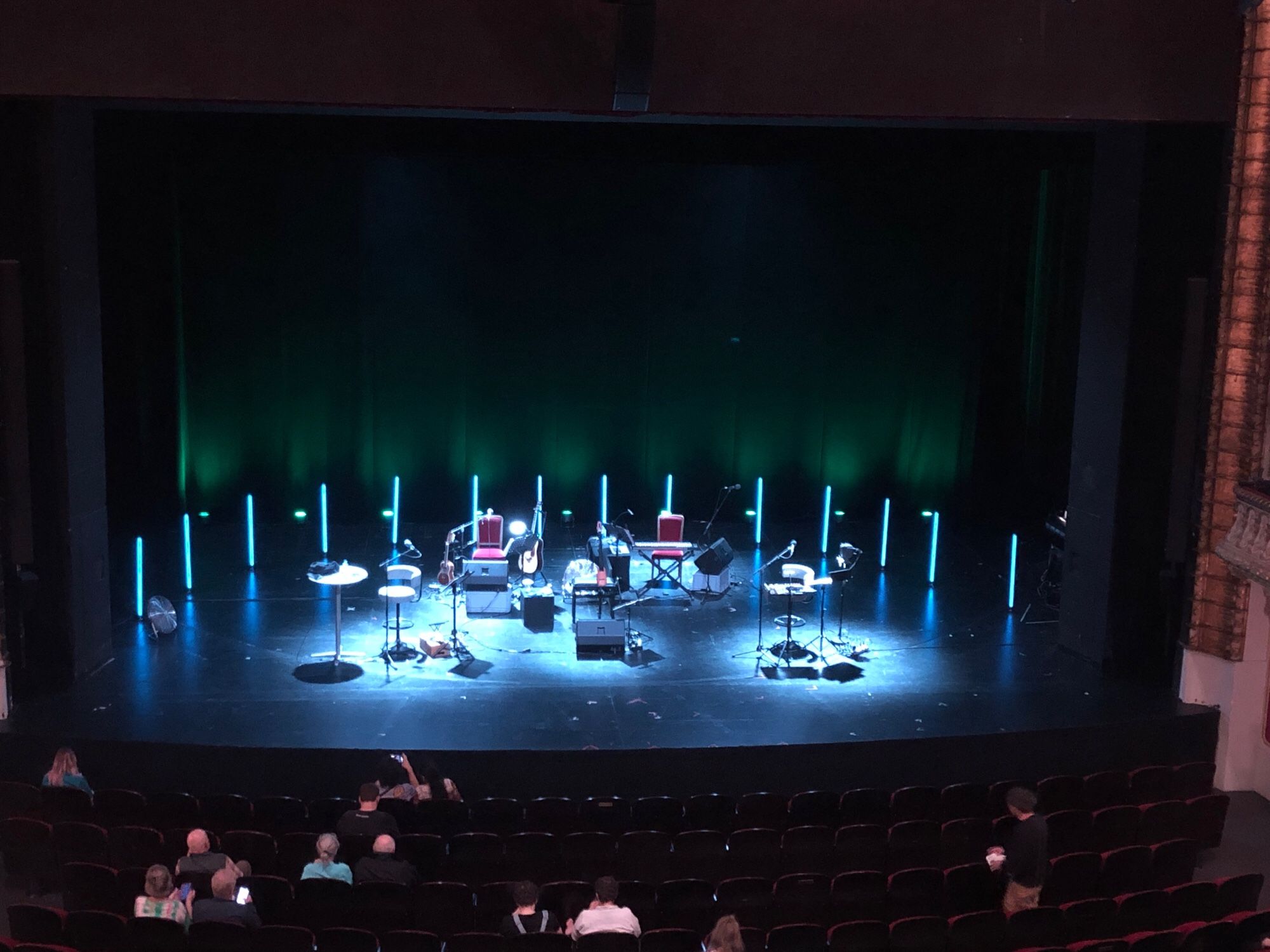 Volkstheater Vienna, stage with instruments