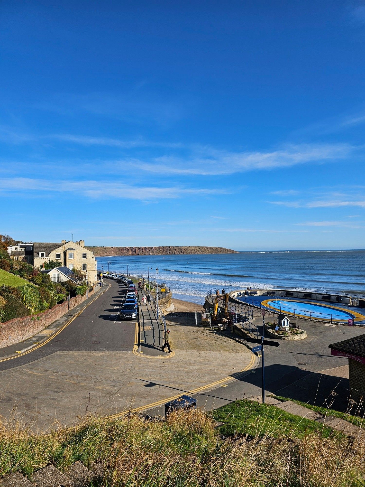 View of Filey Bay on a crisp Autumnal morning