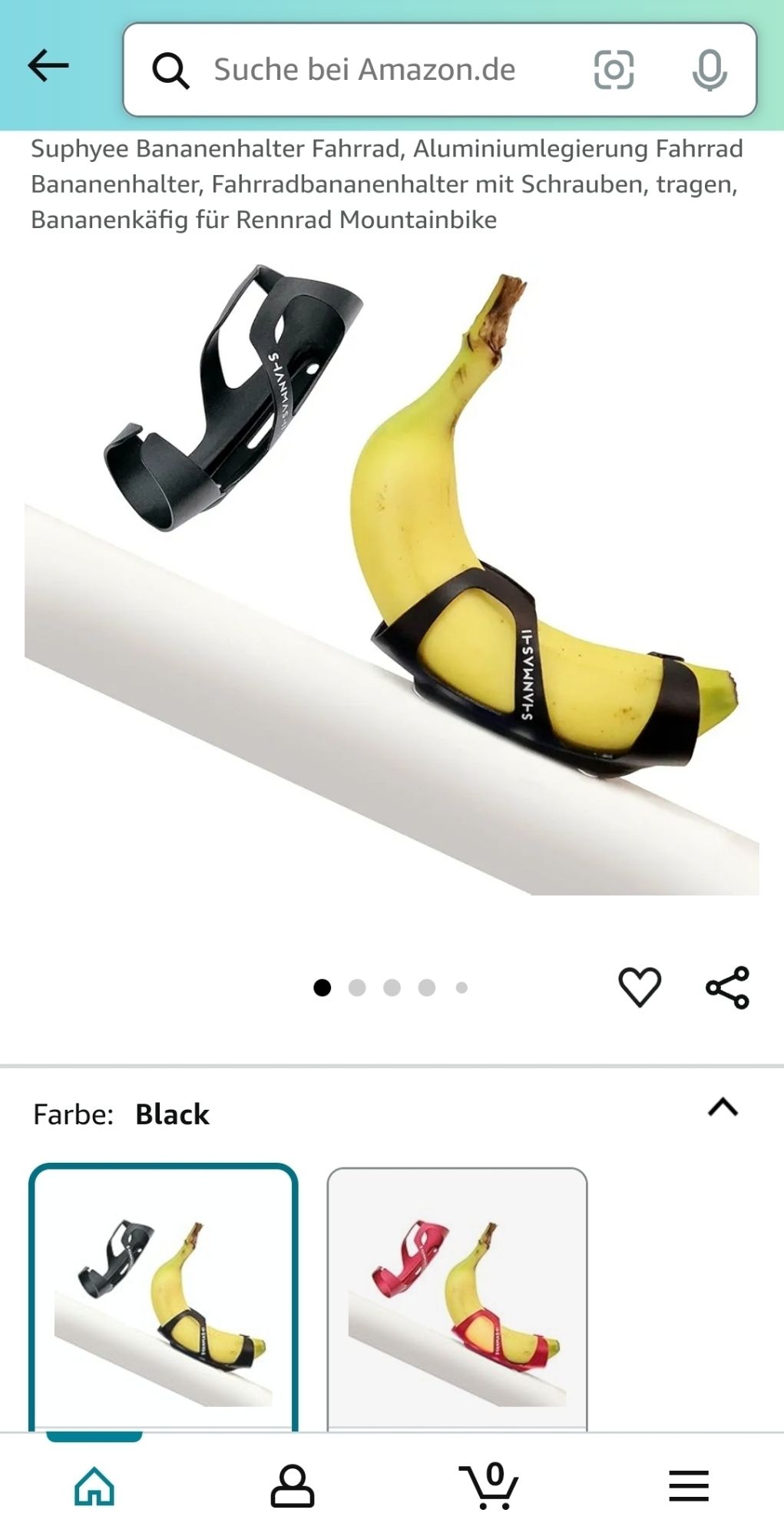 Bananenhalterung fürs Fahrrad