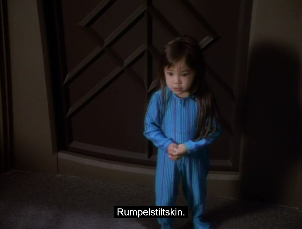 Molly responds: "Rumpelstiltskin."