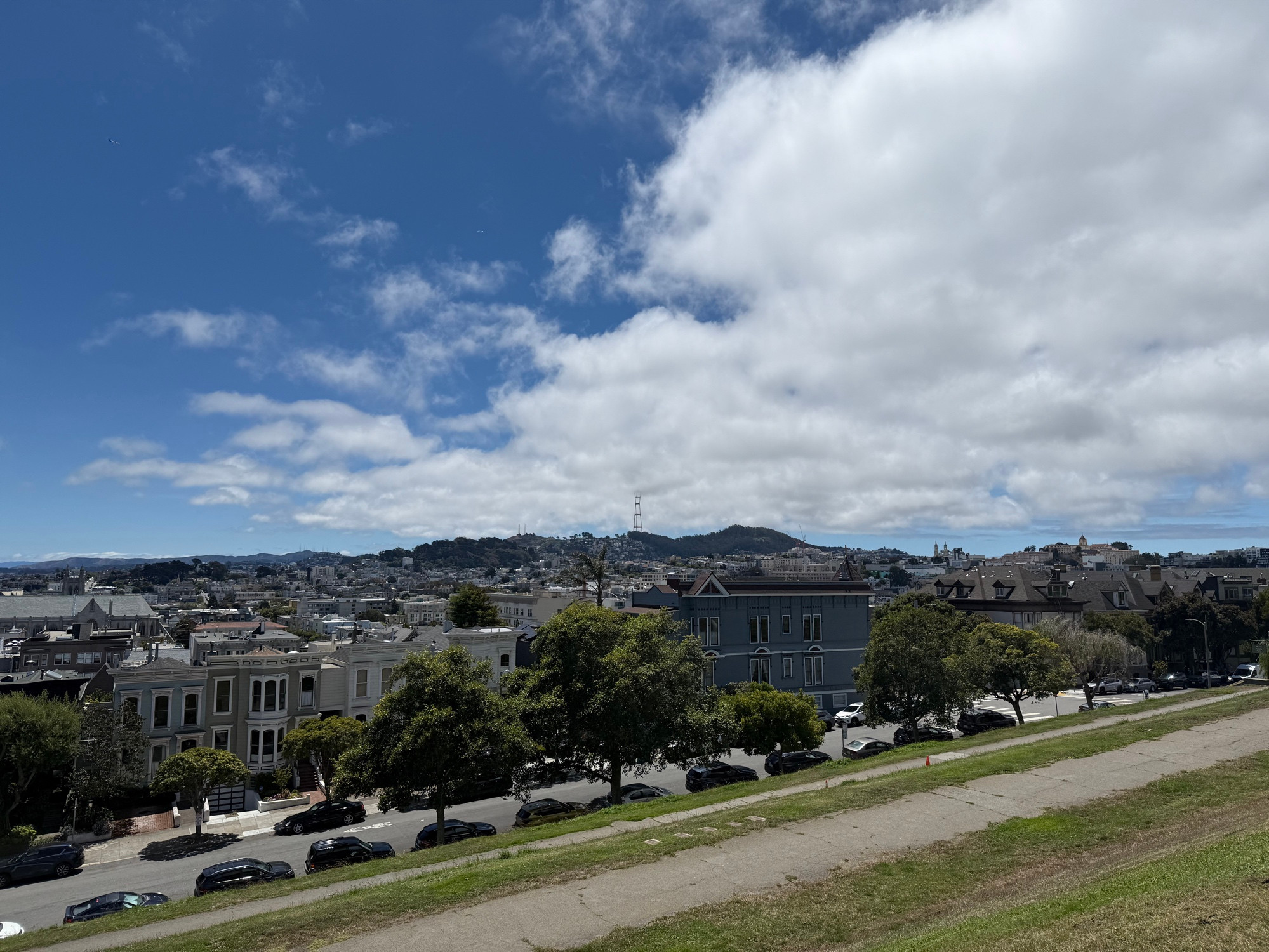 San Francisco with the sky showing for the first time in 291 days