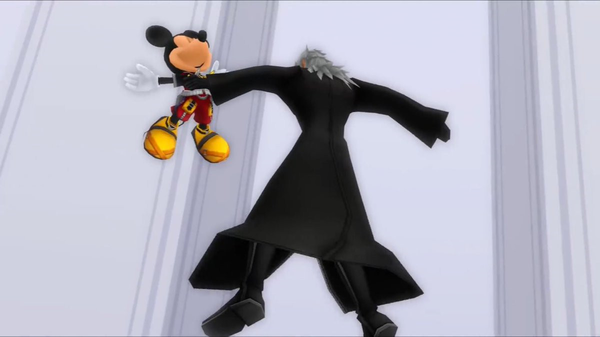 mickey mouse gets fucking strangled by xemnas from kingdom hearts