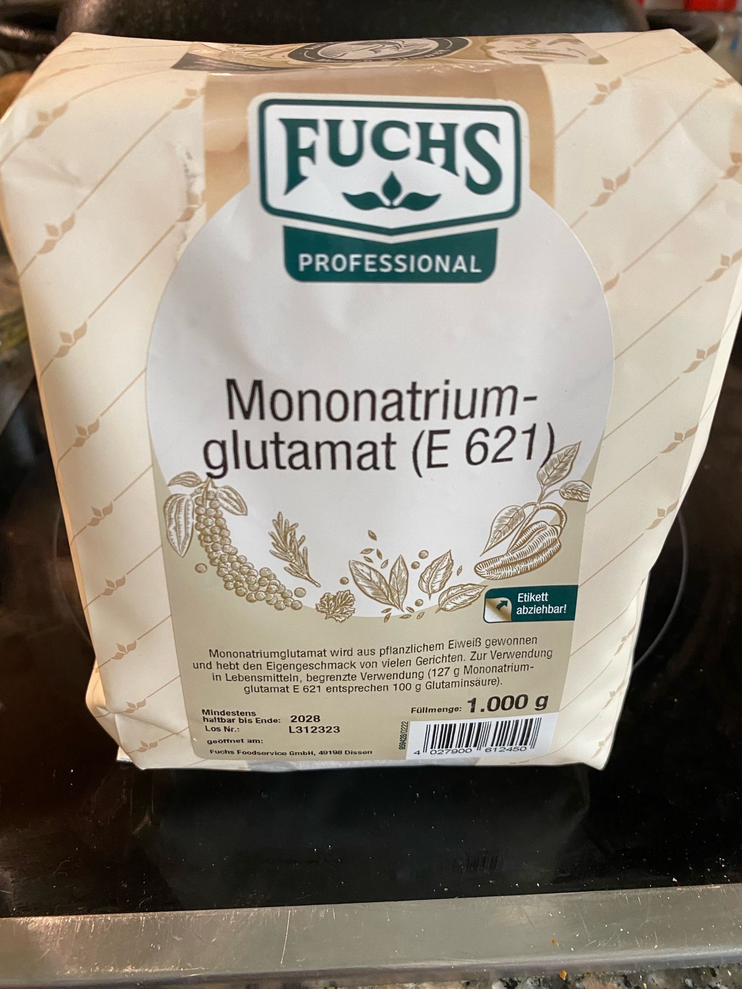 glutamate, big pack (1 kg).