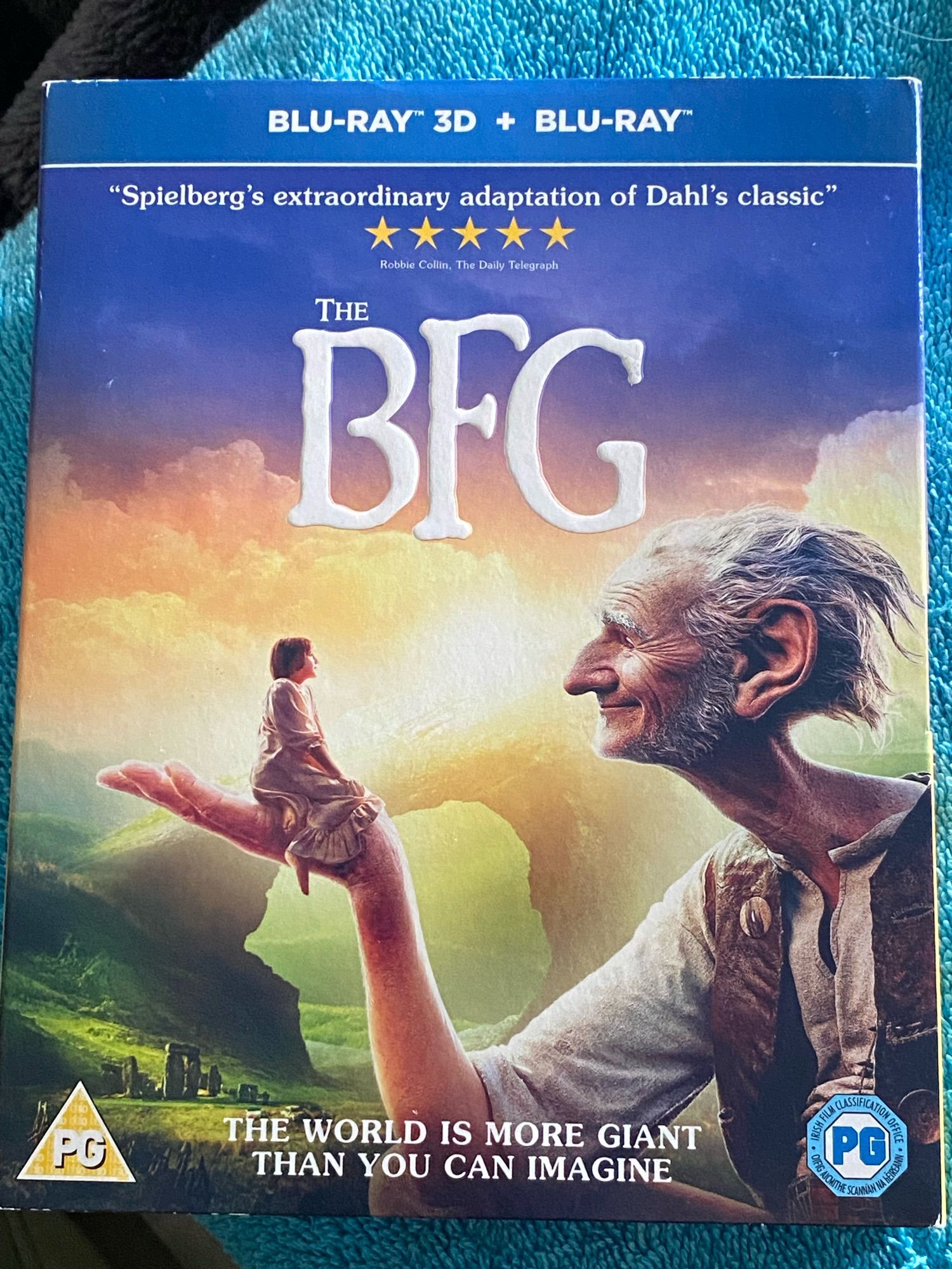 Blu Ray "The BFG" cover, 2D and 3D.