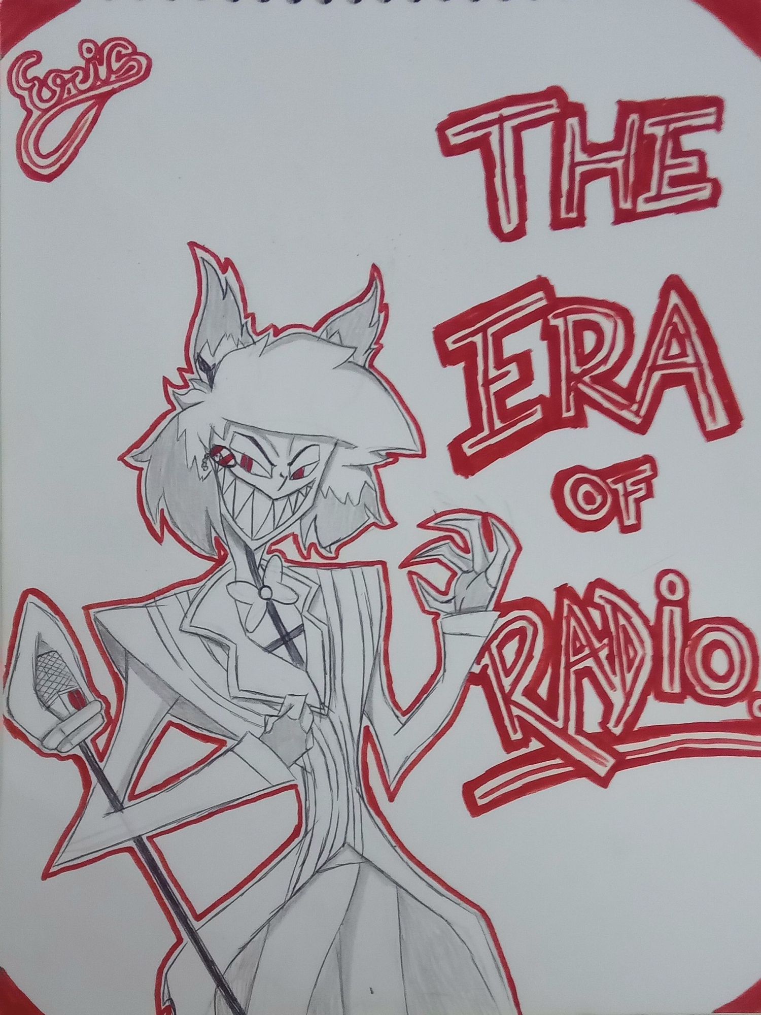 Alastor Fan Art "The Era of Radio"