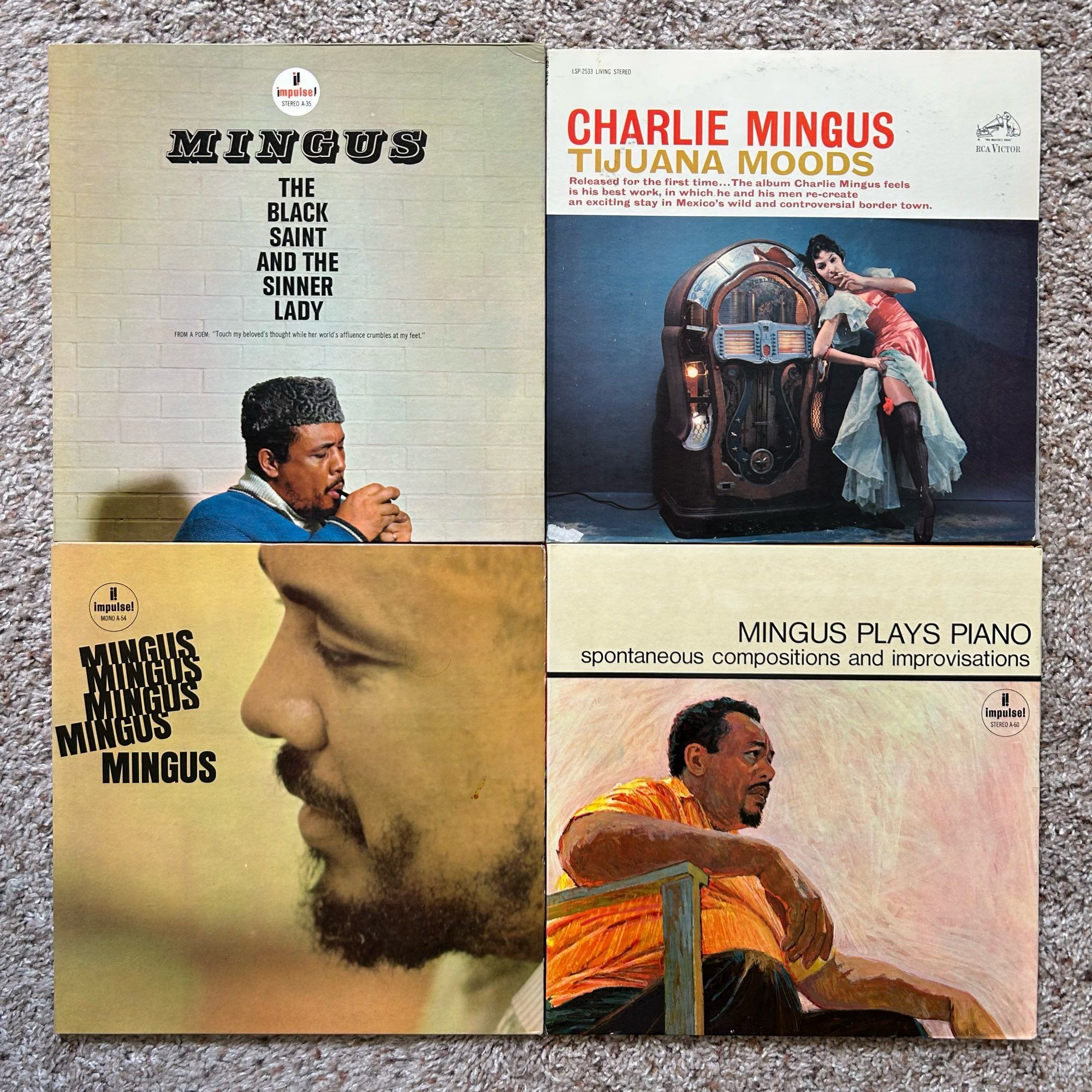 I’m photo of Charles Mingus vinyl records