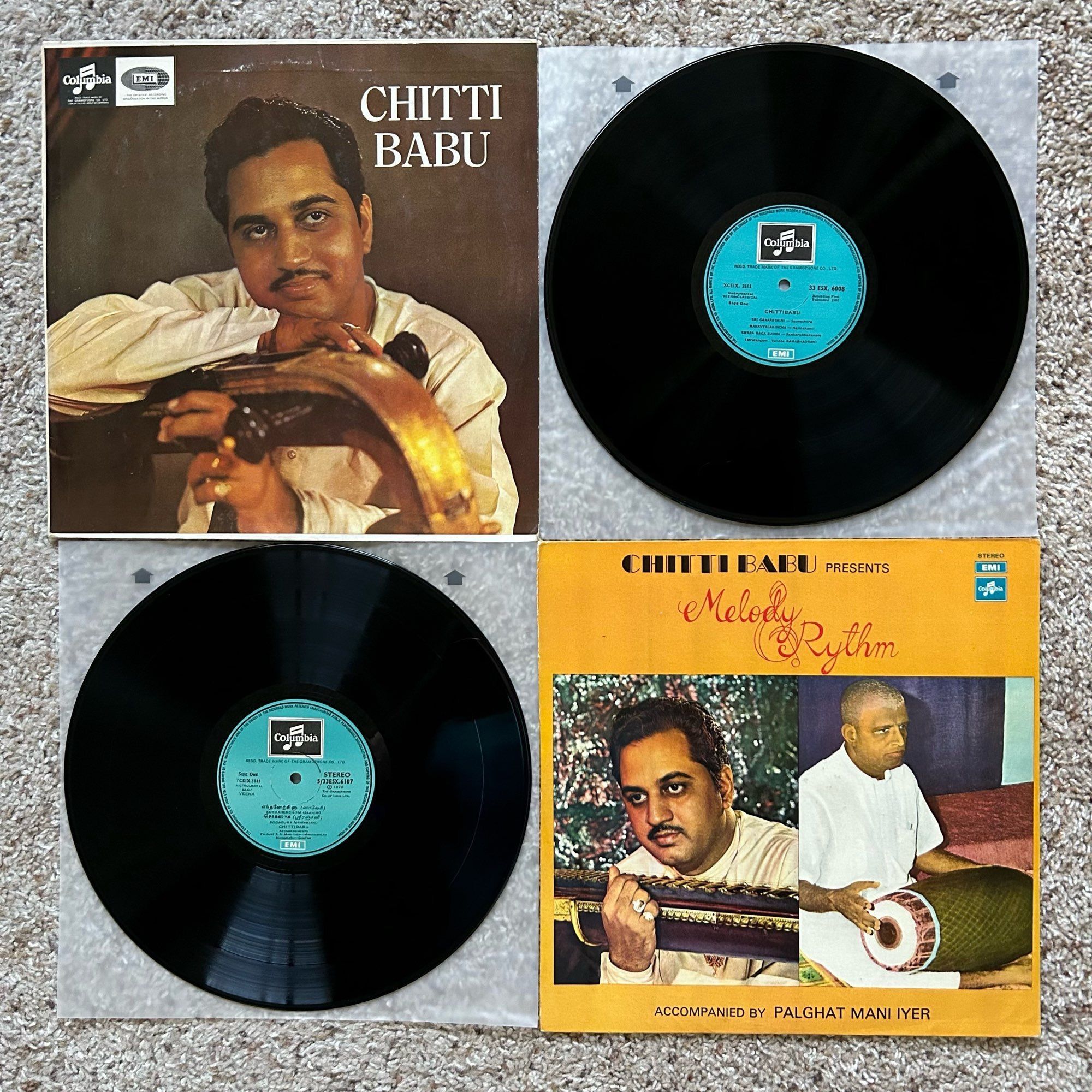 photo of 2 vinyl LP by CHITTI BABU