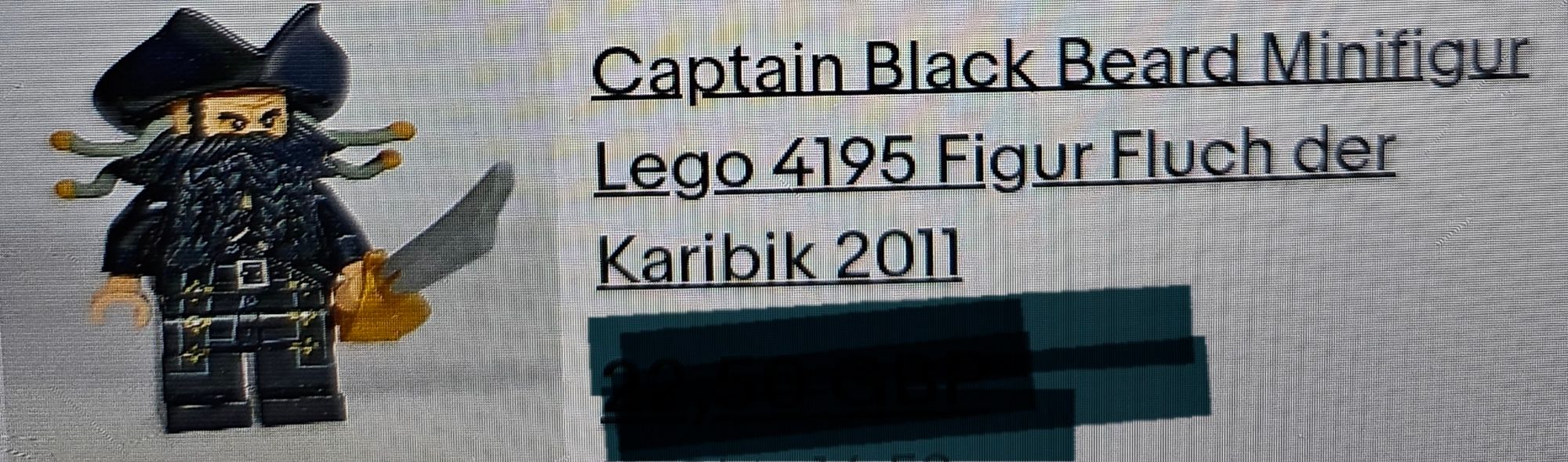 Lego-Figur Captain Black Beard