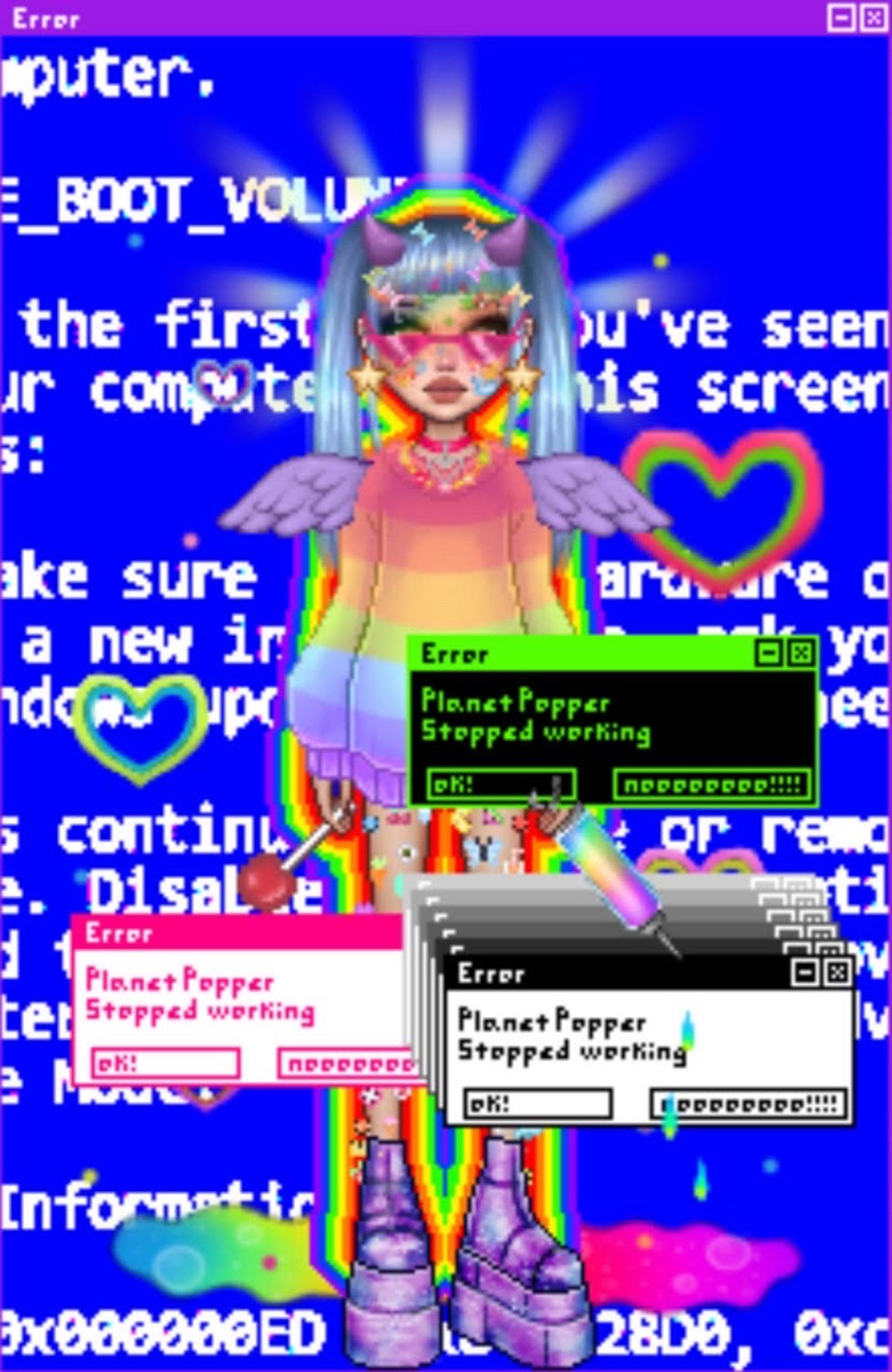 i was one of the earliest players on everskies. my avatar prerelease was this one, very rainbow and bright neon colors. this game was okay for a good few months and then everything went downhill after. prerelease everskies was the best!