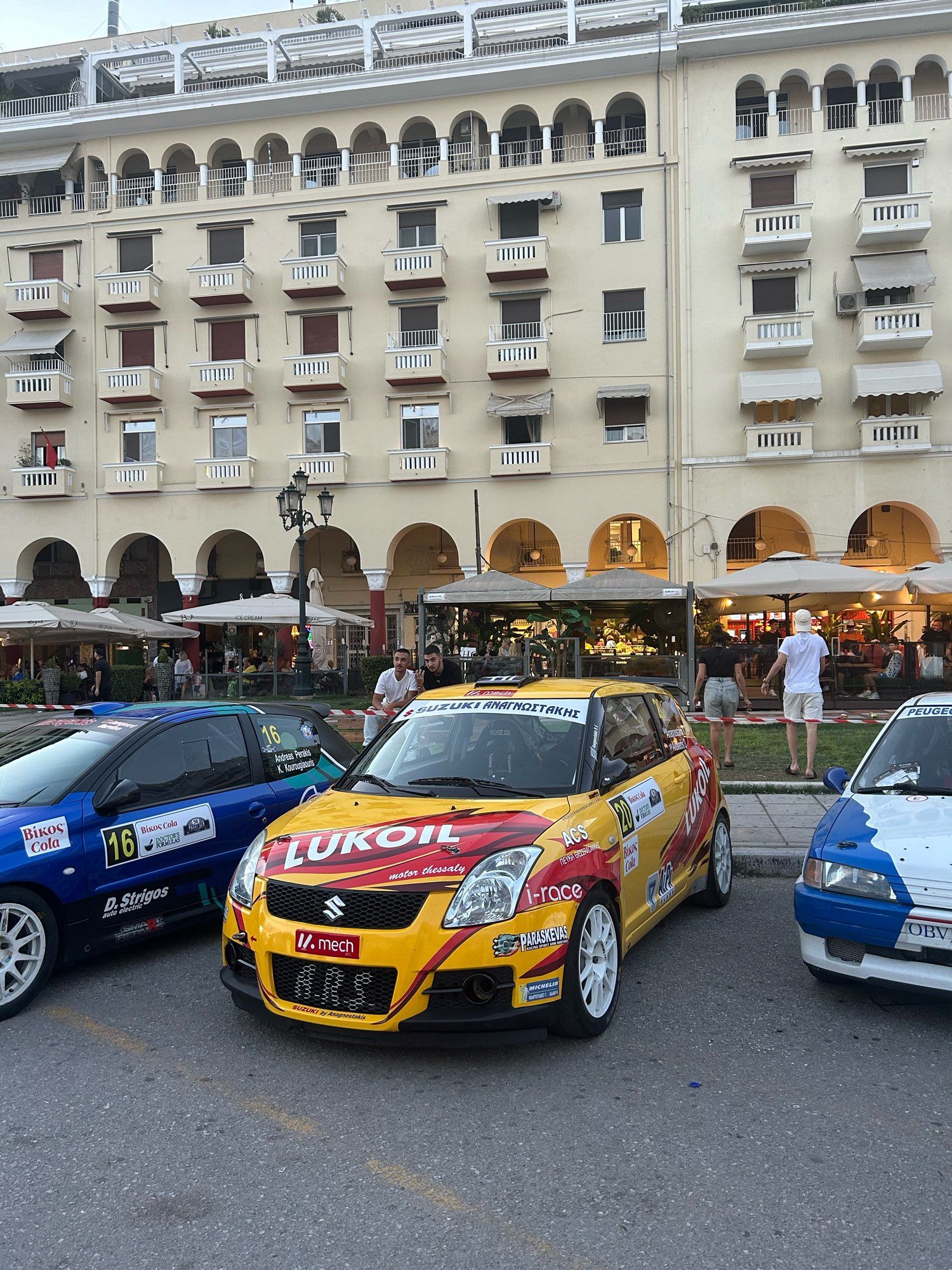 A yellow Suzuki Swift!