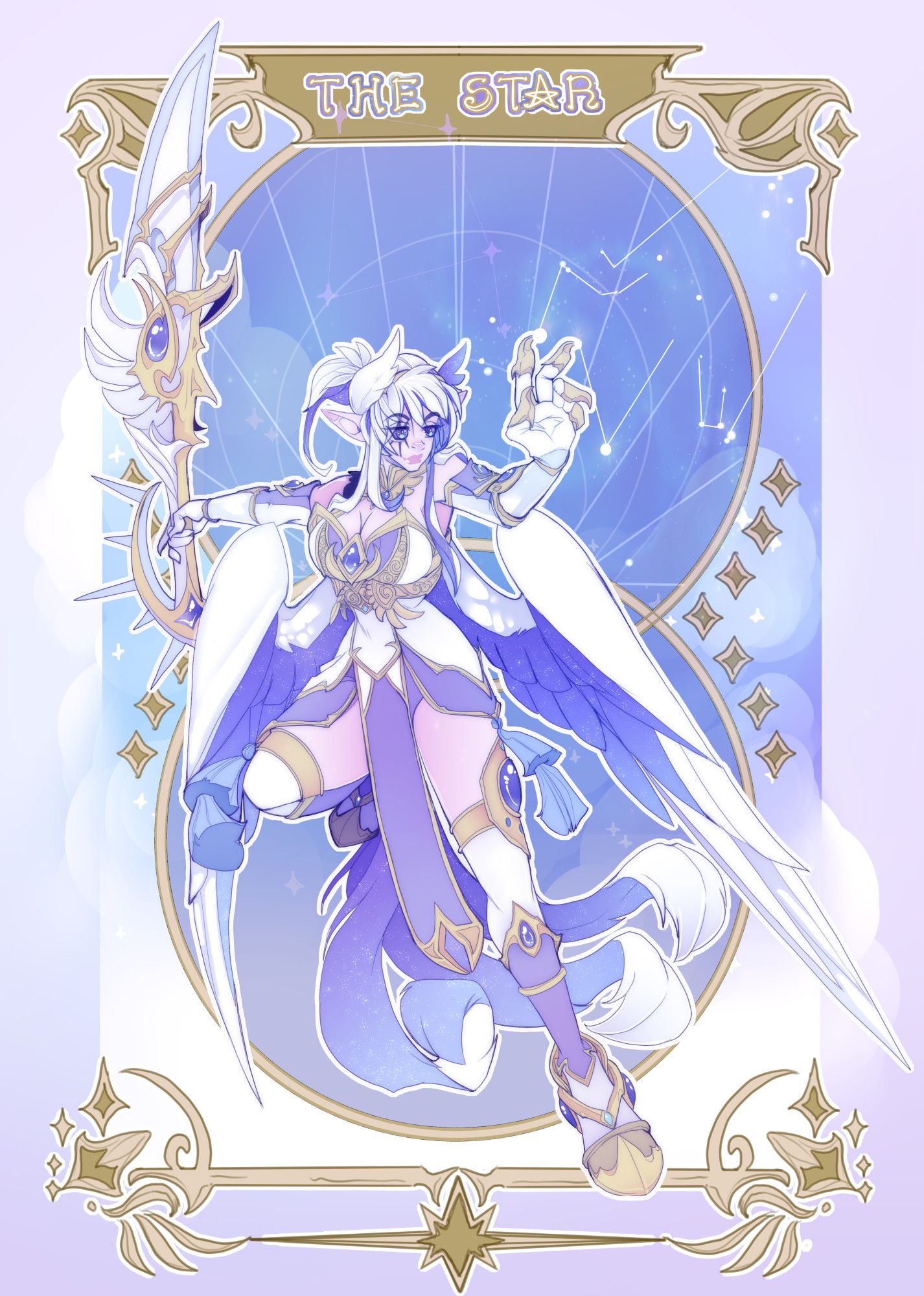 Aurora as the star tarot