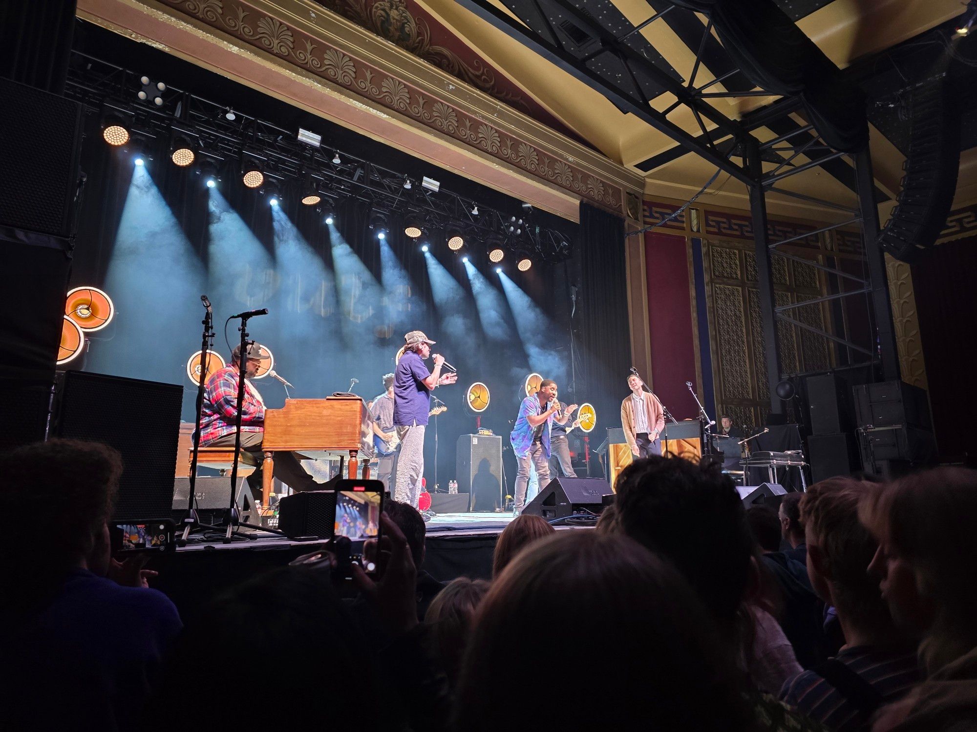 Vulfpeck at the UC Theatre, Sept 20, 2024. We're house left about 15 feet from the stage.