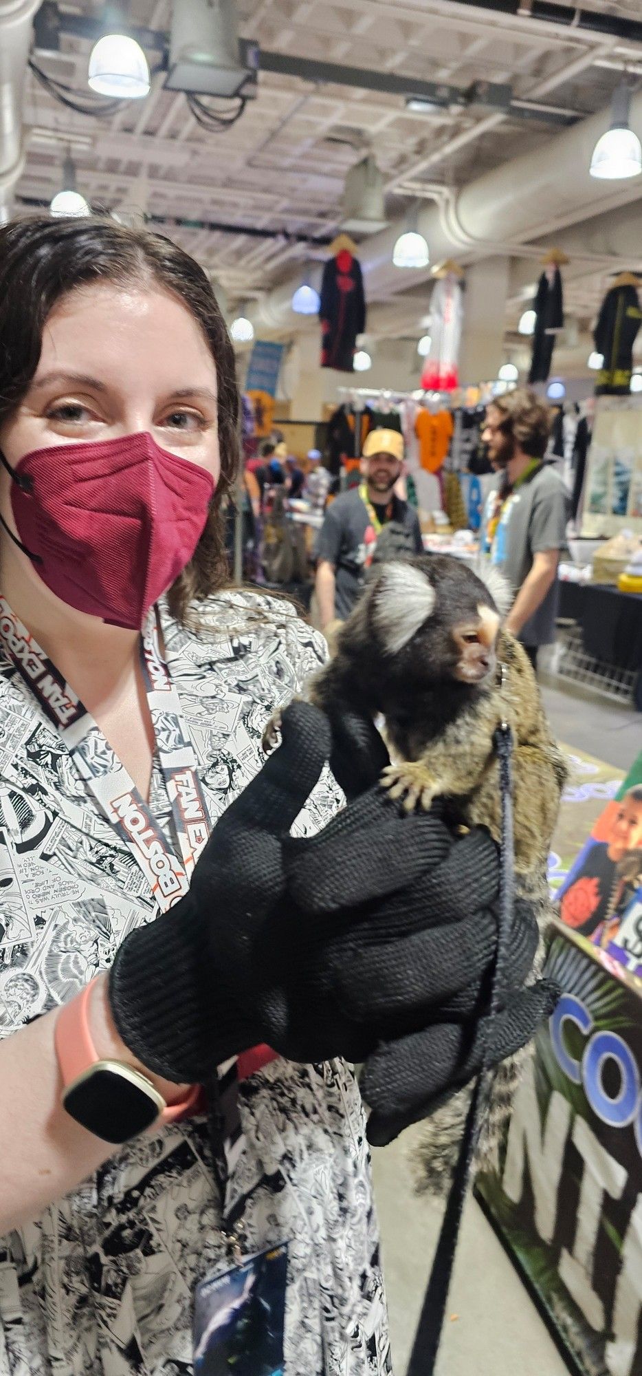 Me holding a marmoset