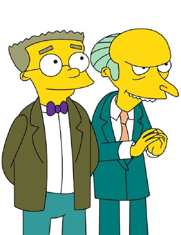 Smithers links, Burns rechts