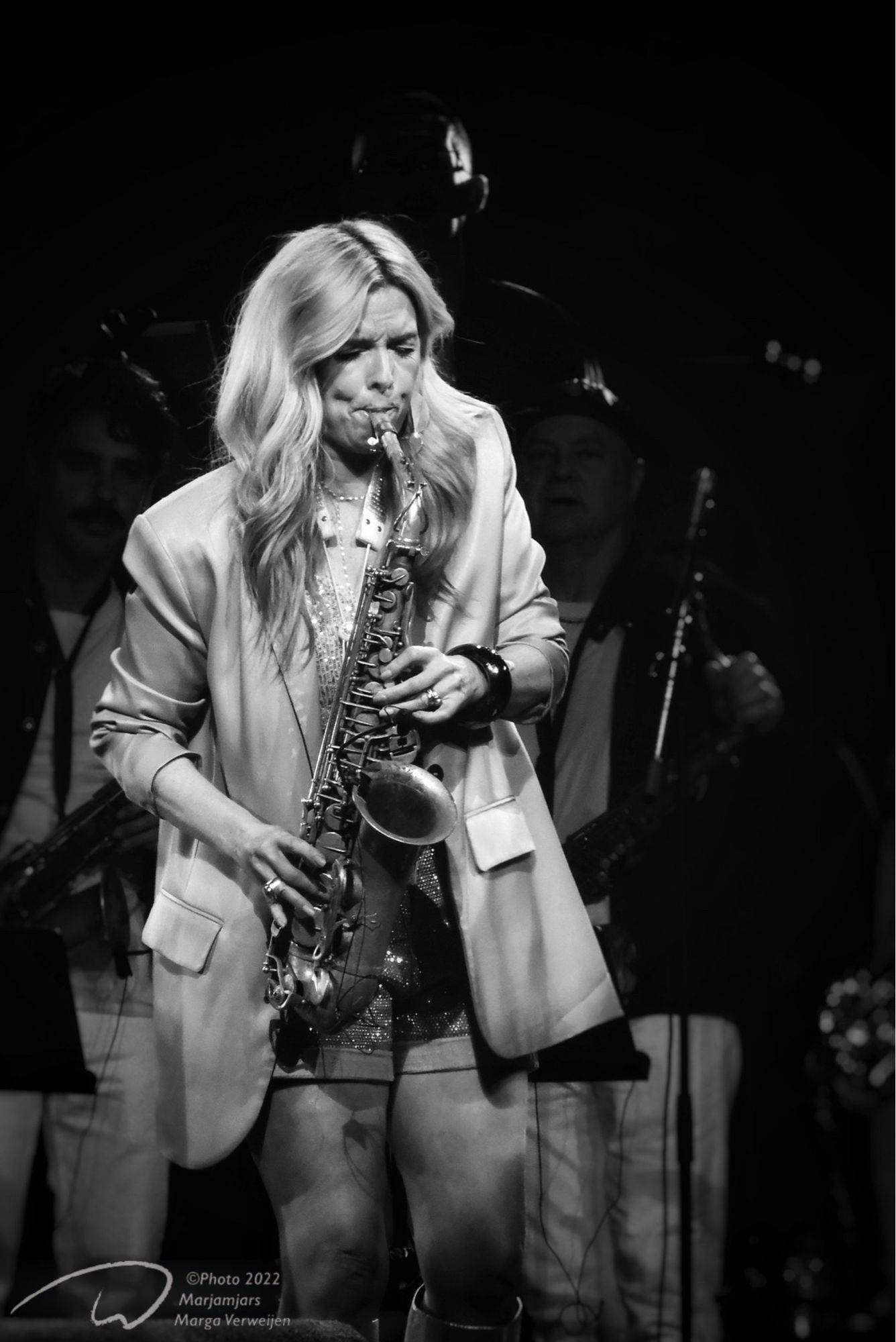 Dutch Saxophone player Candy Dulfer during one of many guest appearance live at North Sea Jazz Festival Rotterdam 2022.