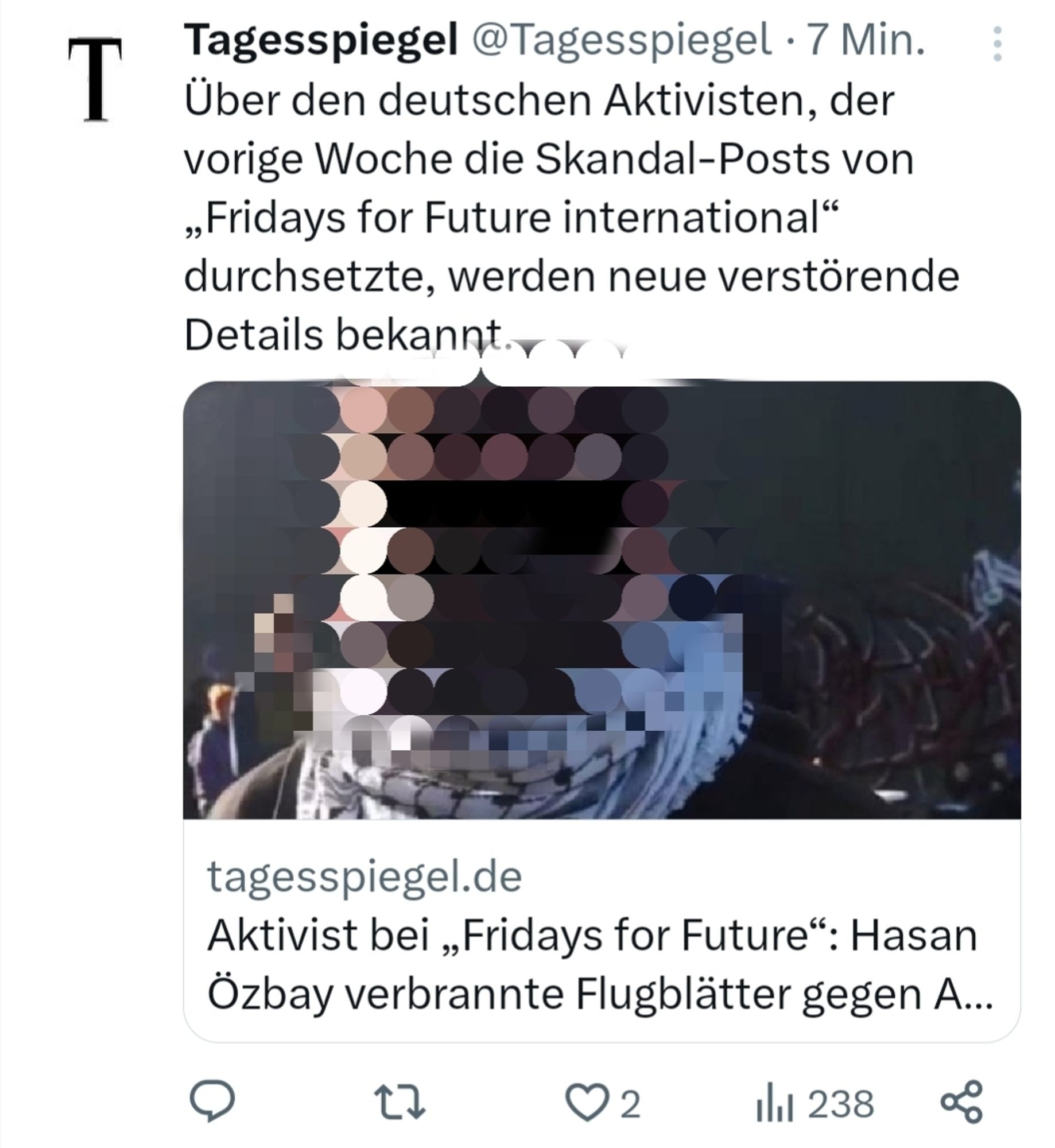 Screenshot X Account Tagesspiegel