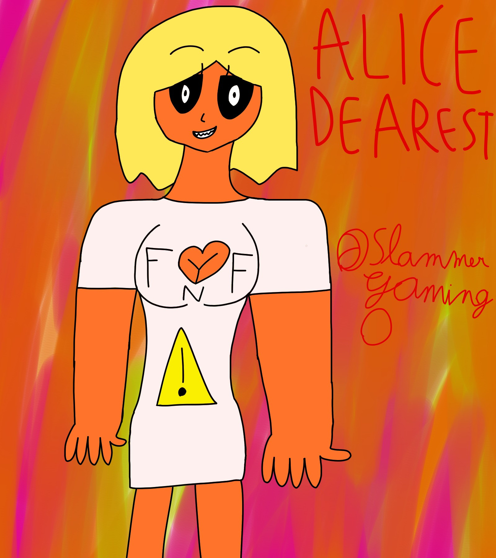 Alice Dearest, my attempt at a minus design for D-side Girlfriend. Became an OC