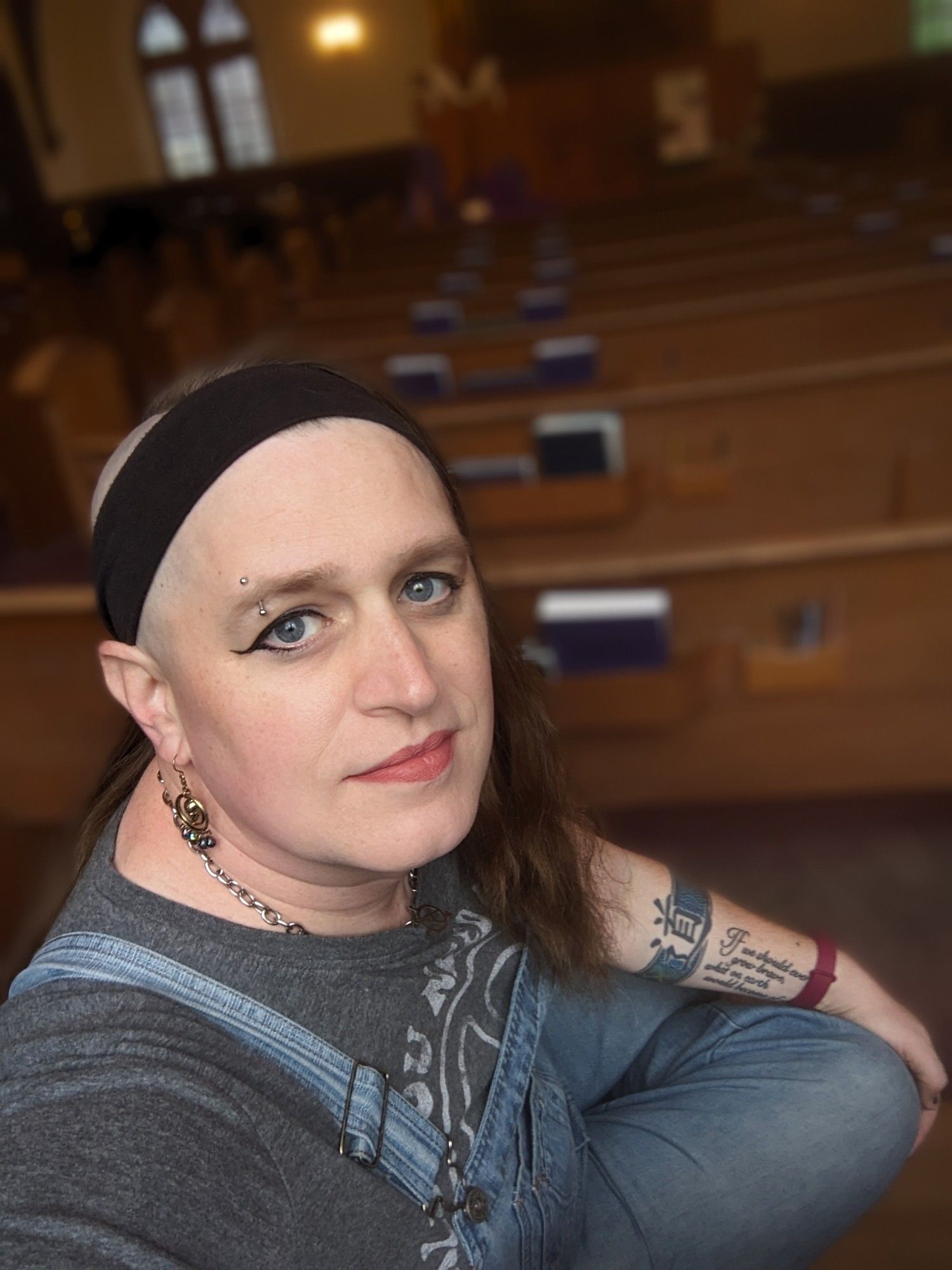 Me in church being trans