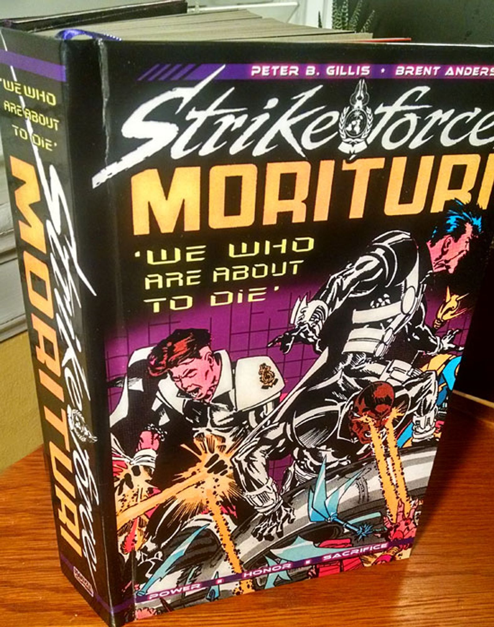 The cover of Strikeforce Morituri, which has super soldiers fighting off alien invaders