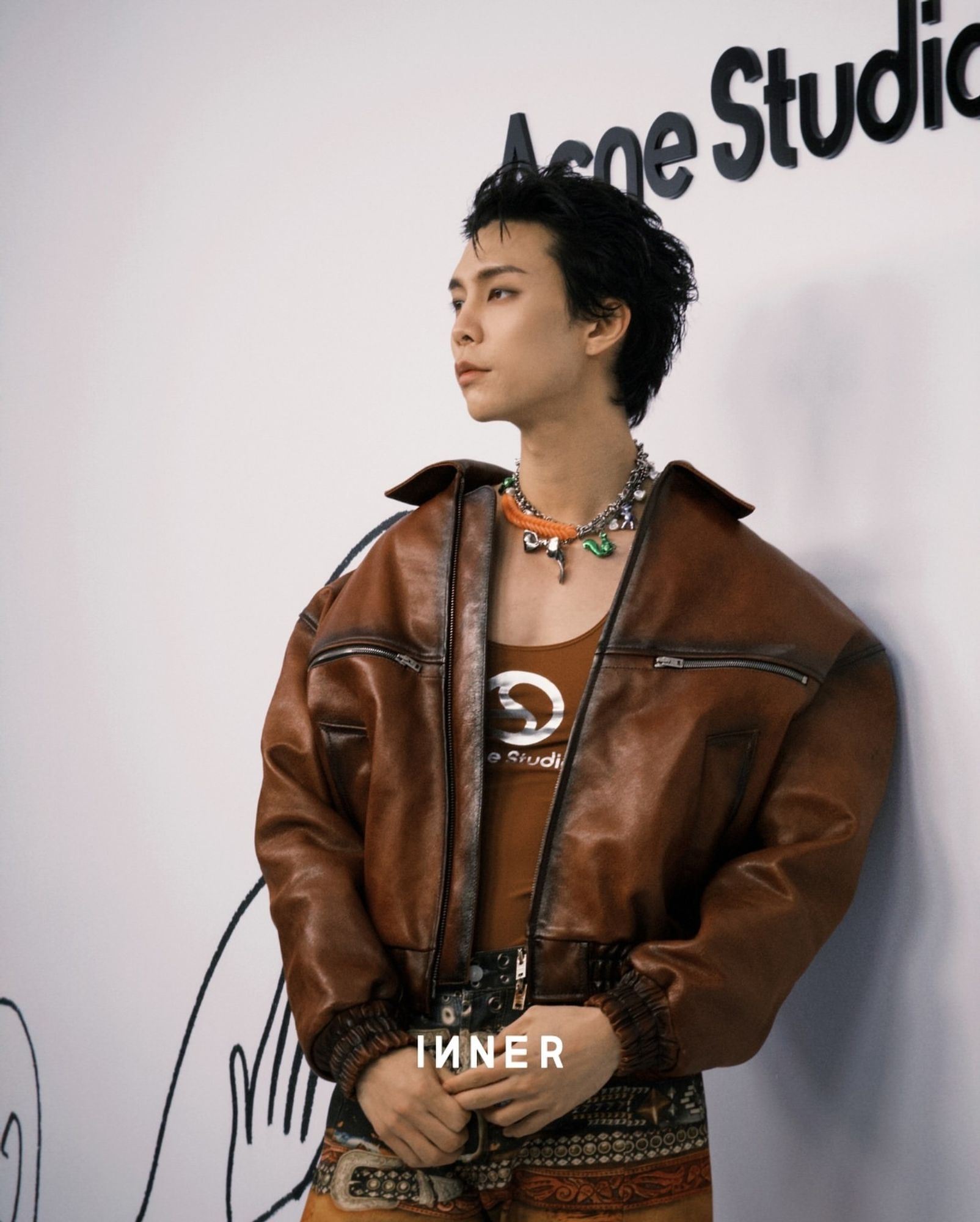 really hot red carpet photo of johnny for acne studios, part three