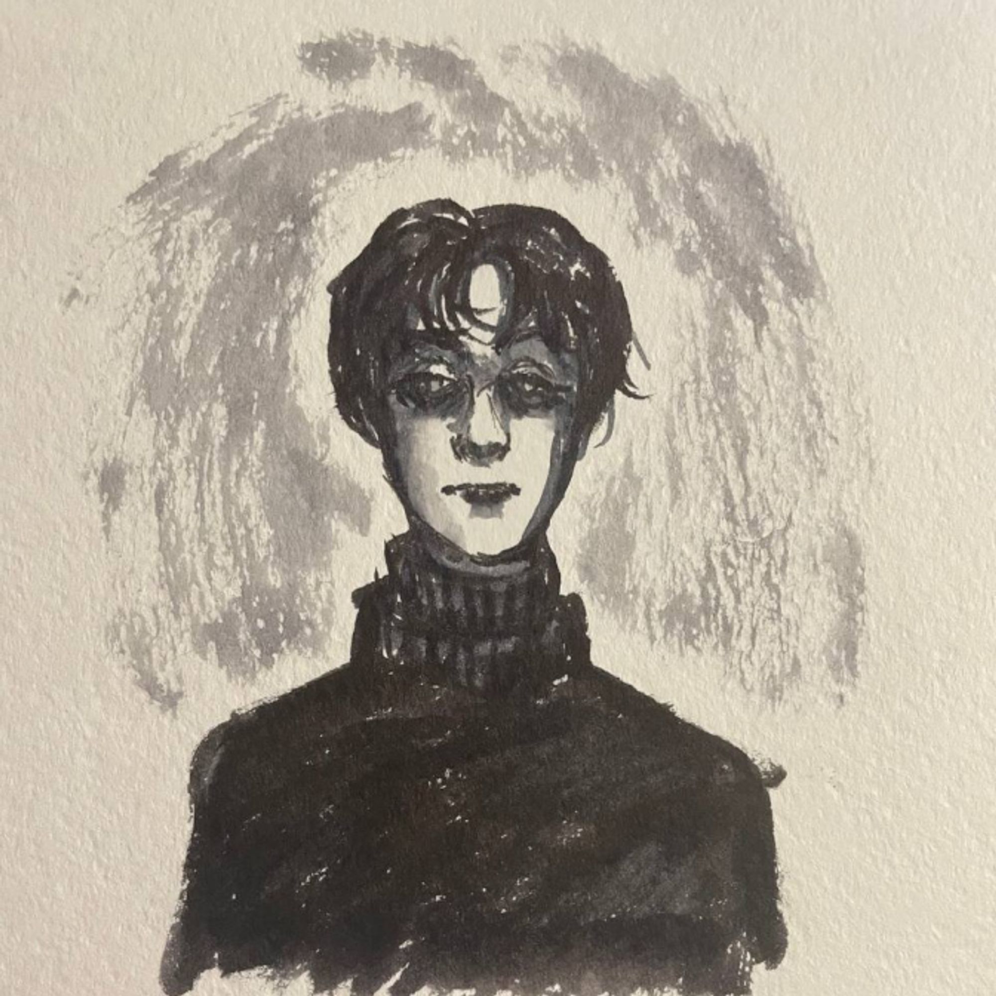 portrait of my classmate dedicated to spooky month