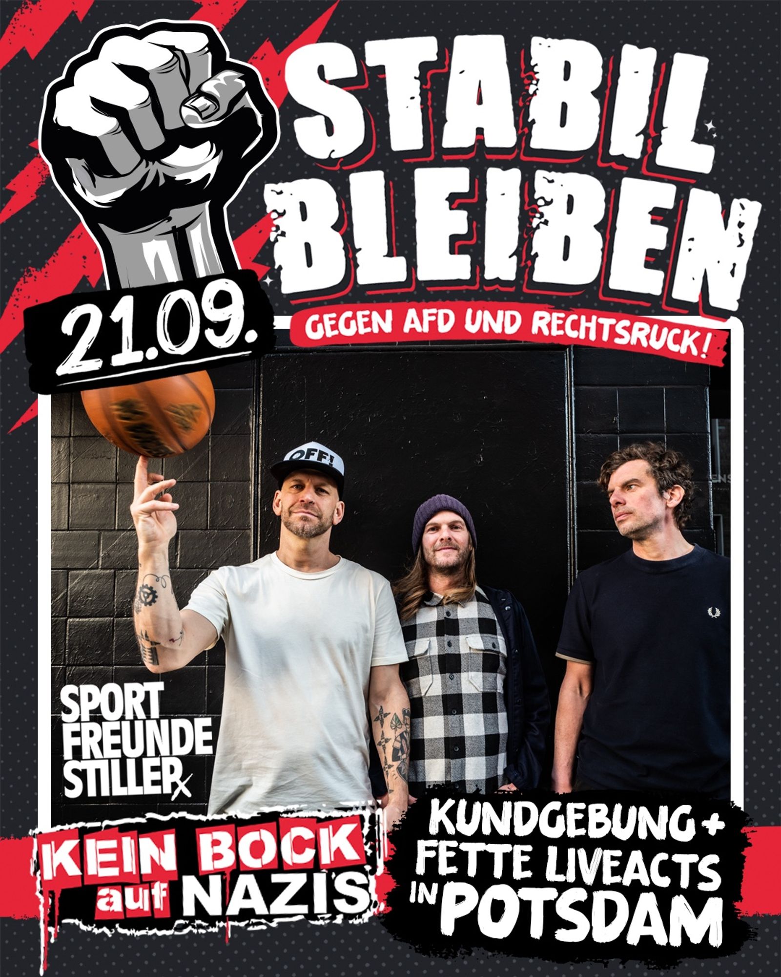 21.09. Potsdam poster mit sportfreunde stiller