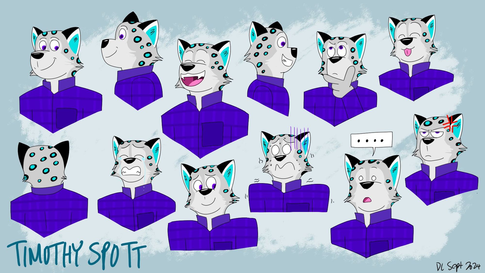 Expression sheet for Timothy Spott